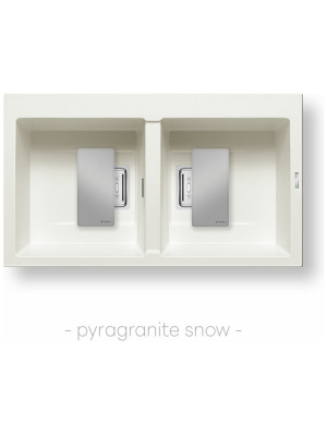 Lavapjate Pyramis Kartesio 2 Gropa (86x50cm)