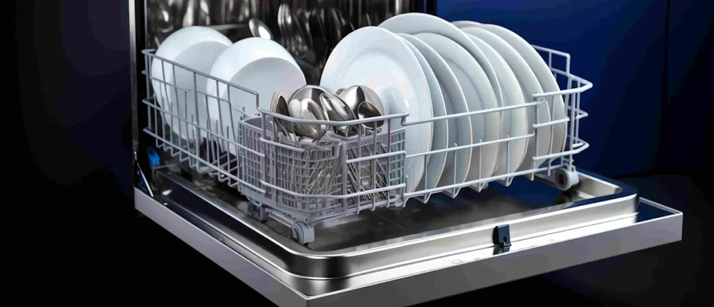 open dishwasher ai generated image 11zon
