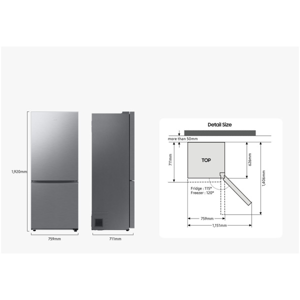 Frigorifer Samsung RB50DG601EB1EO No Frost (76x192x71) | Leon Electronics